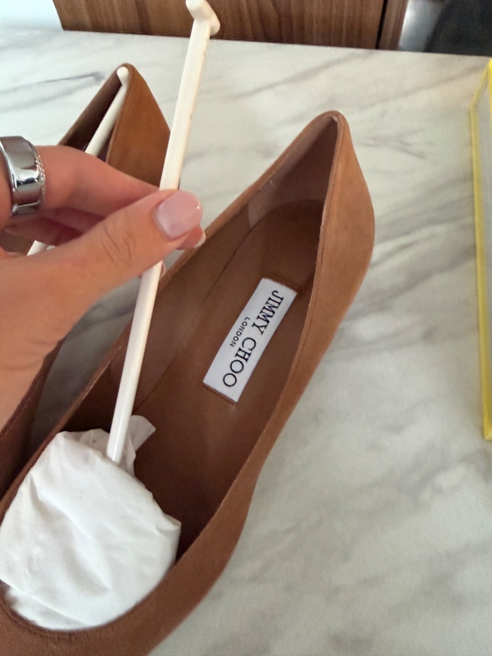 Jimmy Choo ‘Amelia 35’ Toffee suede pumps - Picture 2 of 6